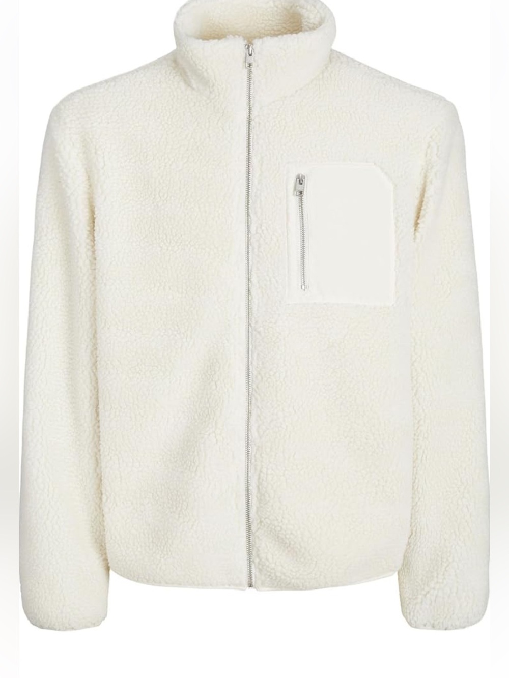 Oversized Teddy Sherpa Jacket NWT Womens Zip Up Baggy Fuzzy Coat